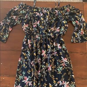 Blue Floral Maxi Dress